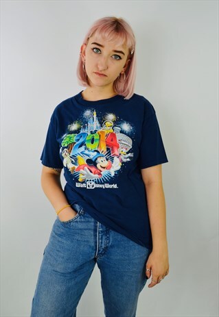 RETRO WALT DISNEY WORLD MICKEY MOUSE GRAPHIC T-SHIRT