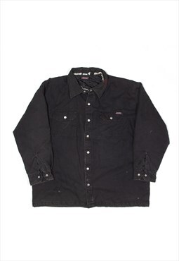DICKIES Insulated Jacket Black 90s Denim Coach Mens XL