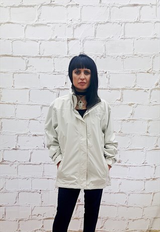 VINTAGE THE NORTH FACE CREAM WATERPROOF JACKET