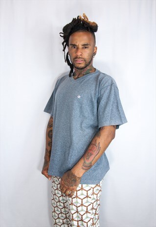 CHAMPION EMBROIDED VINTAGE T SHIRT