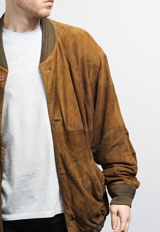 VINTAGE SUEDE BOMBER JACKET