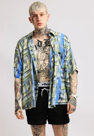 VINTAGE ABSTRACT PRINT SHIRT