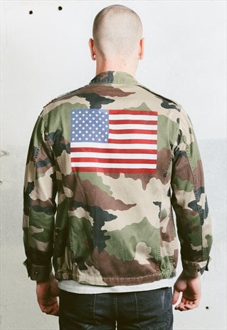 VINTAGE CAMO GREEN JACKET