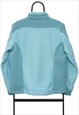 VINTAGE LL BEAN BLUE ZIP UP FLEECE WOMENS