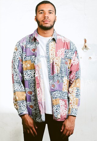 VINTAGE 90S PATTERN SHIRT
