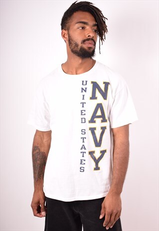 CHAMPION MENS VINTAGE T-SHIRT TOP LARGE WHITE 90S