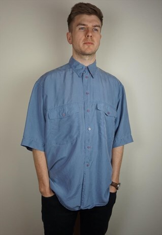 PURE SILK PATTERNED SHIRT