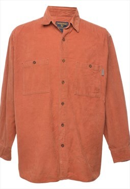 Beyond Retro Vintage Woolrich Burnt Orange Corduroy Shirt - 