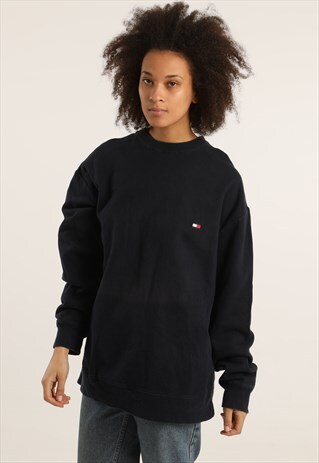 VINTAGE TOMMY HILFIGER EMBROIDERED LOGO SWEATSHIRT