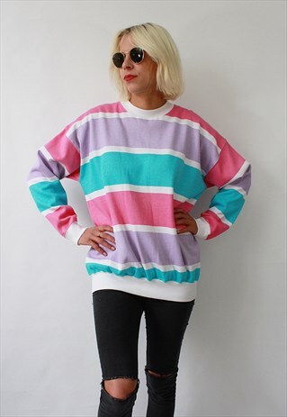 VINTAGE 90'S PASTEL STRIPE TRACKSUIT