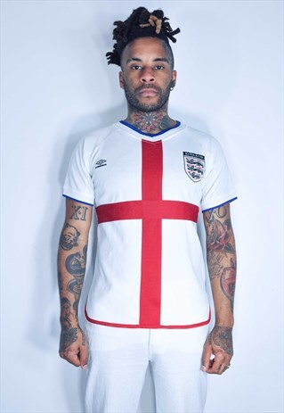 FOOTBALL ENGLAND VINTAGE T SHIRT