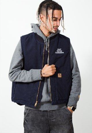 VINTAGE 80S CARHARTT GILET JACKET / S3113
