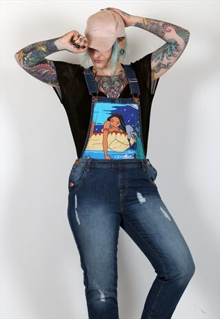 REWORKED DISNEY POCAHONTAS 90S DUNGAREES