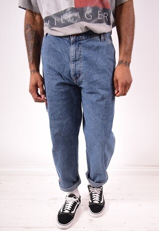 TOMMY HILFIGER MENS VINTAGE JEANS W36 L30 BLUE 90S