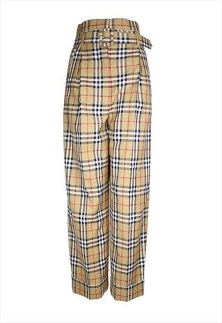 BURBERRY X VIVIENNE WESTWOOD TAILORED HIGH-WAISTED TROUSERS