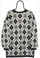 VINTAGE CASUAL CORNER CREAM ARGYLE JUMPER MENS