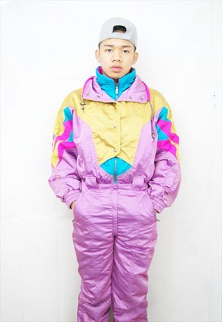 CRAZY PRINT SKI SUIT/JUMPSUIT (1990'S)