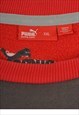 VINTAGE PUMA CREWNECK SWEATSHIRT RED XL