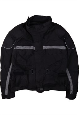 Active 90's Heavyweight Full Zip Up Windbreaker Large Black