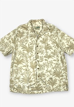 Vintage havana jack's cafe hawaiian shirt beige xl BV16709
