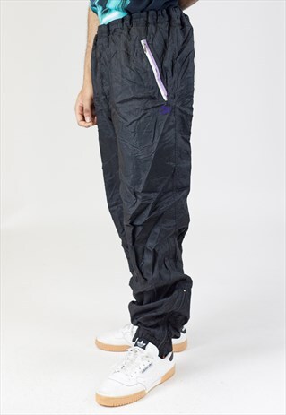 VINTAGE 90'S PUMA BLACK SHELL TRACKSUIT BOTTOMS