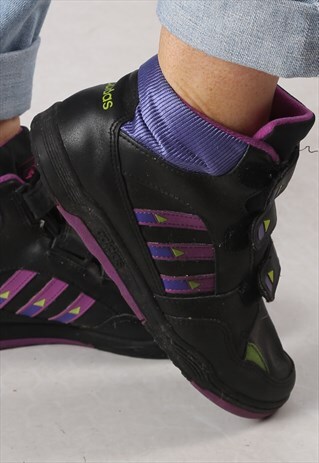 ADIDAS HI TOP TRAINERS 1991 UK 5.5 RARE 90'S (CJ4L)