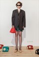 VINTAGE 80S DARK GREY BLAZER