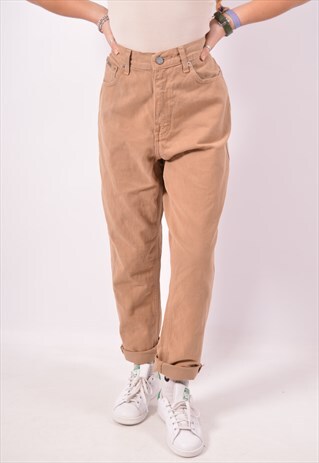 VINTAGE CALVIN KLEIN HIGH WAIST JEANS SLIM BROWN