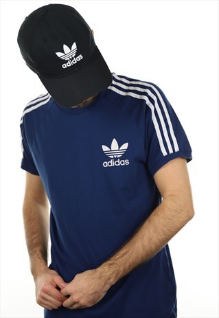 VINTAGE ADIDAS ORIGINALS EUROPA T SHIRT BLUE
