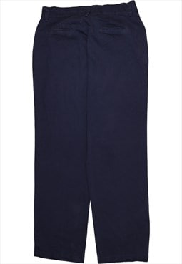 Lee 90's Straight Leg Baggy Trousers / Pants 36 Navy Blue