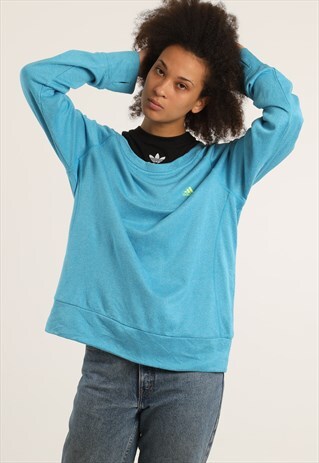 VINTAGE ADIDAS EMBROIDERED LOGO SWEATSHIRT