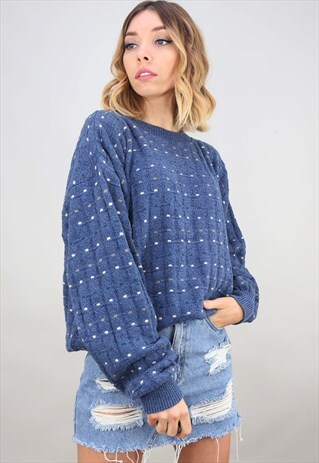 VINTAGE OVERSIZED PATTERNED JUMPER