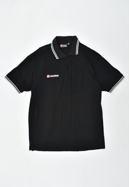 Vintage 90's Lotto Polo Shirt Black