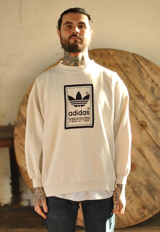 VINTAGE 80S ADIDAS BIG LOGO SWEATER