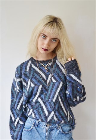 VINTAGE OVERSIZE JUMPER KNIT SWEATER