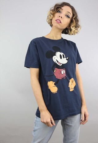 VINTAGE RETRO DISNEY MICKEY T-SHIRT TOP CARTOON