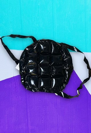 Vintage Y2K Black Inflatable Backpack 