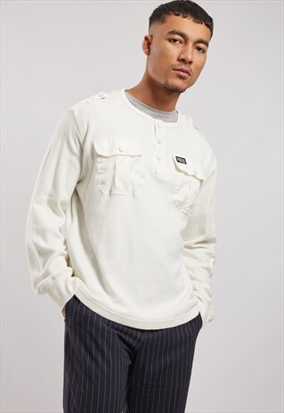 VINTAGE LONG SLEEVE WAFFLE TOP