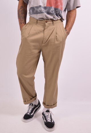 LEVI'S MENS VINTAGE TROUSERS W32 L27 KHAKI 90S