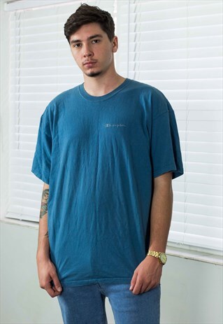 VINTAGE CHAMPION T-SHIRT LOGO 90S XL 9.7