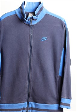 Vintage Nike Zip up Logo Sweatshirt Navy Size L