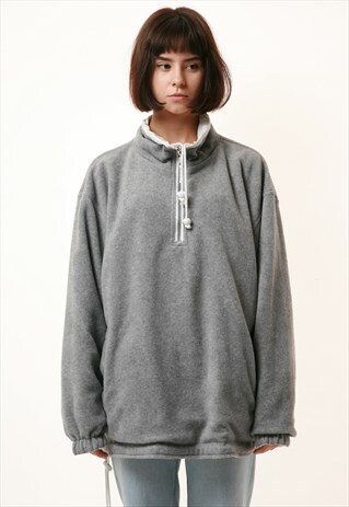 90S VINTAGE OLDSCHOOL 1/4 ZIP FLEECE JUMPER 15789