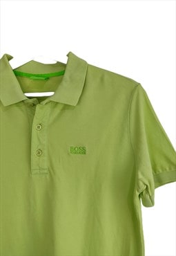Vintage Hugo Boss Polo Shirt in Green M