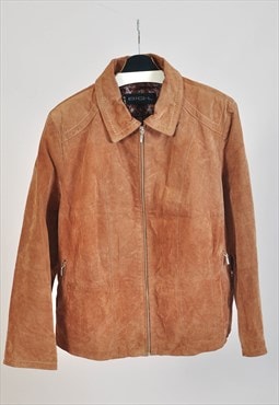 Vintage 00s suede leather jacket