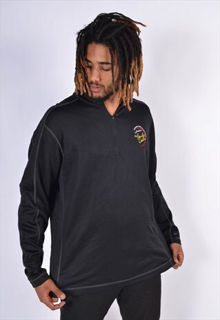 VINTAGE NIKE 1/4 ZIP SWEATSHIRT BLACK