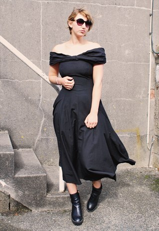 VINTAGE COLD SHOULDER DRESS