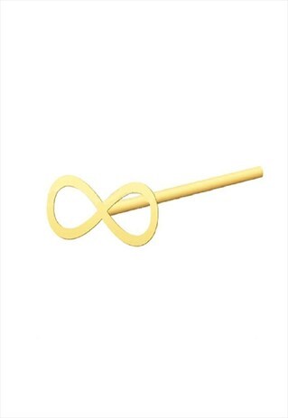 Infinite Sterling Silver Gold Plated Nose Stud