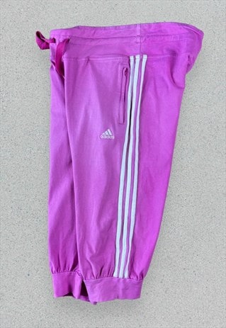 Vintage Adidas Pink Shorts JoggersSweatpants  UK 12