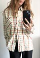 PASTEL CHECKERED COUNTRY STYLE CASUAL STREET STYLE SHIRT 