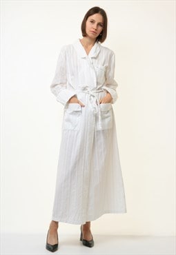 Luxury Bohemian Style White Long Sleeves Robe 4517